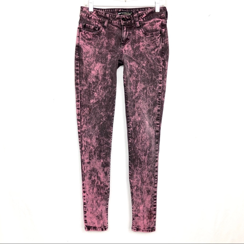 Lovesick Purple Acid Wash "The Skinny" Jeans 5 - Picture 2 of 8
